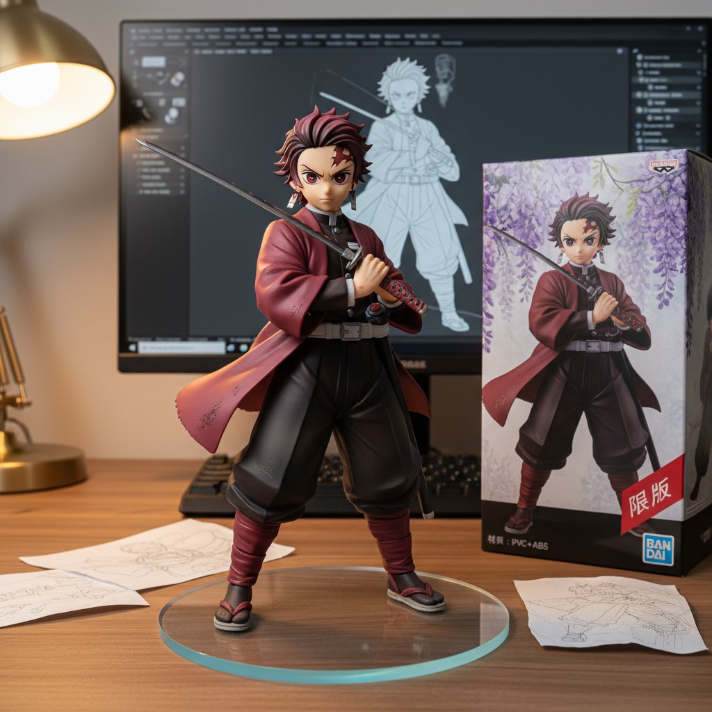 Immagine di statuetta realistica di Kamado Tanjiro